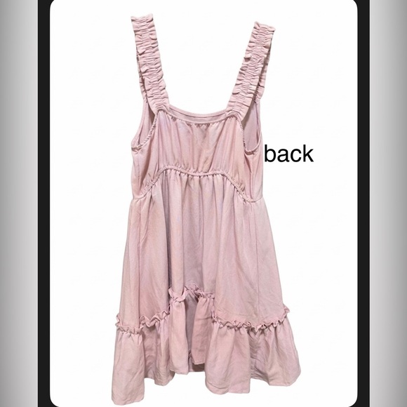 Blush Pink Ruffled Mini Dress - Picture 4 of 5